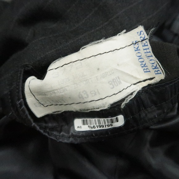 VINTAGE Brooks Brothers Blazer Mens 43S Gray Golden Fleece Pinstripe Jacket USA - Picture 4 of 14